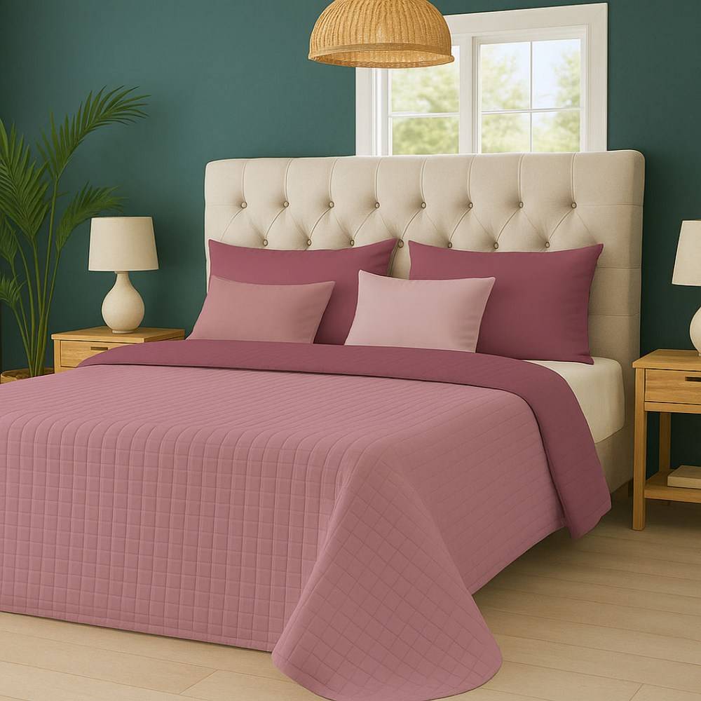 Boutis Copriletto estivo Carly Rosa Piazza e mezzo