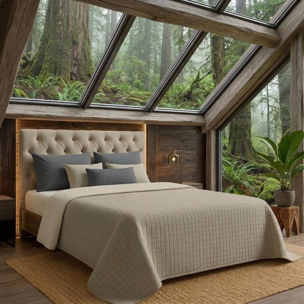 Boutis Copriletto estivo Carly Beige Singolo