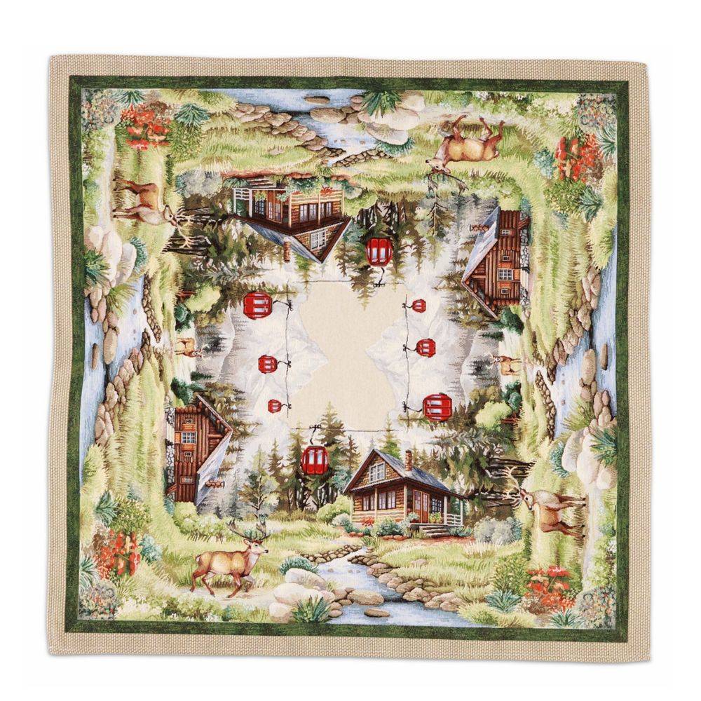 Centrotavola in Gobelin Chalet 90 x 90
