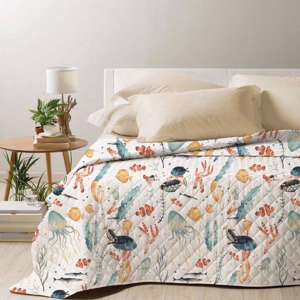 Set Copriletto 250x230 Cm E 2 Federe 140x45 Cm Grigio Con Lavorazione Jaquard Botticelli