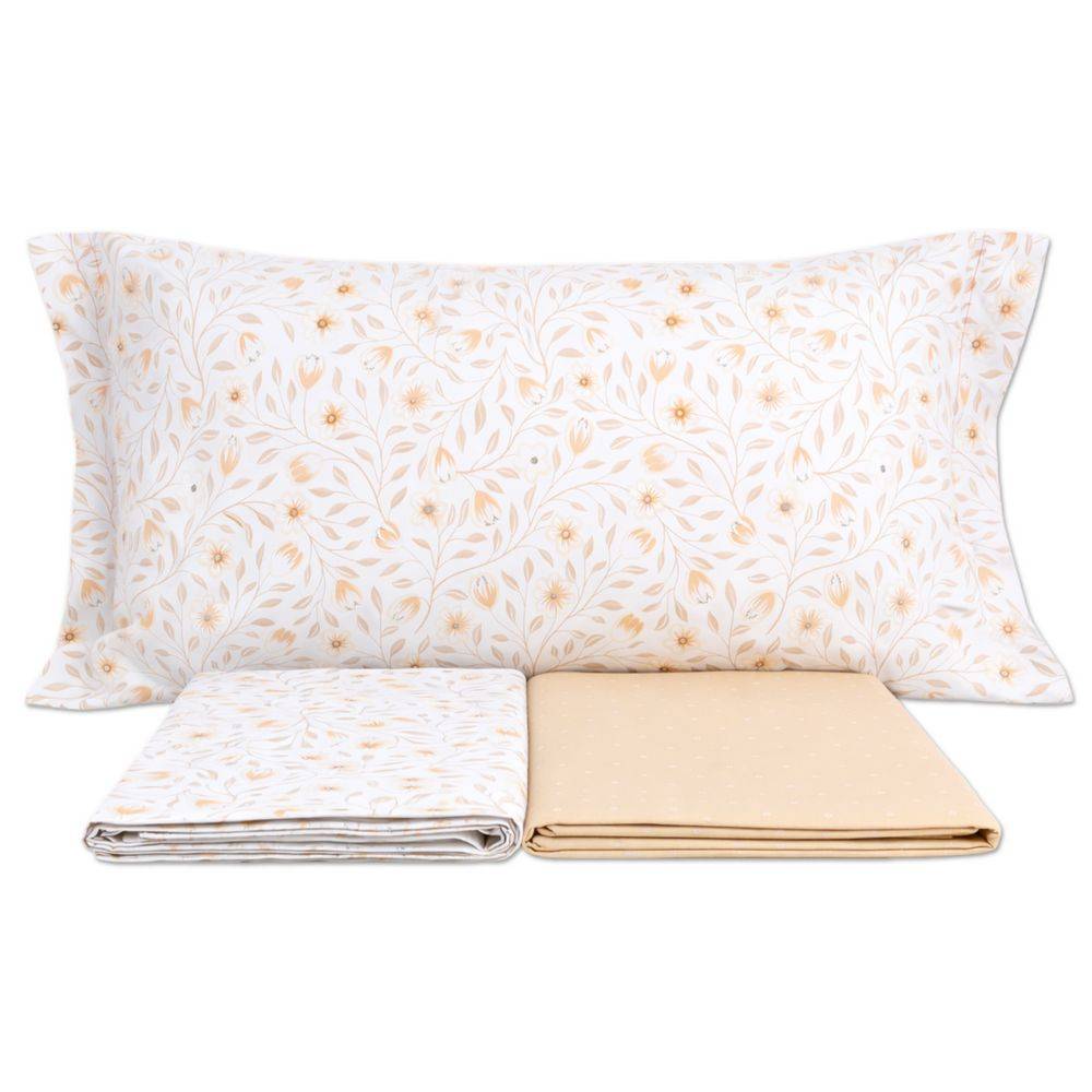 Completo Lenzuola Melody Beige Matrimoniale