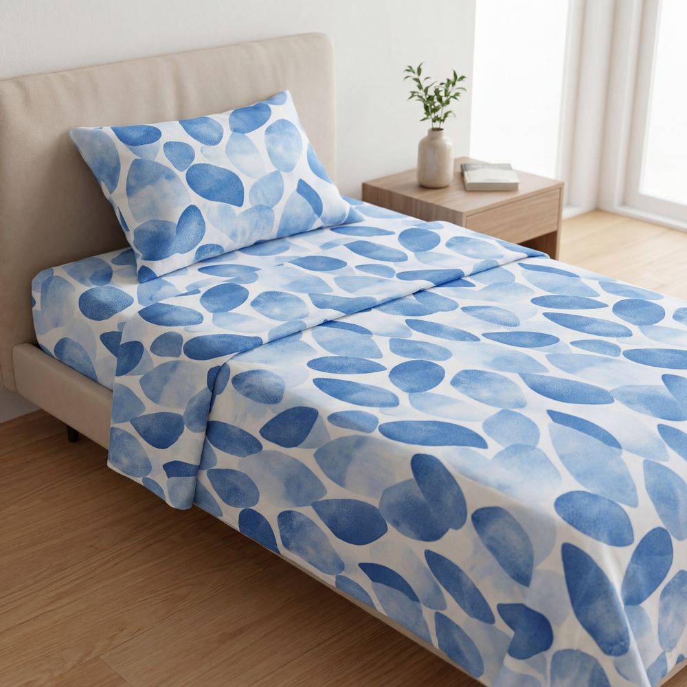 Completo Lenzuola Quenty blu singolo