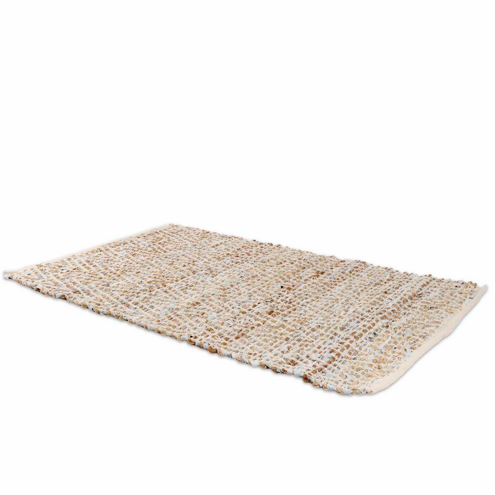 Tappeto Leather in Pelle e Yuta Naturale 70 x 120