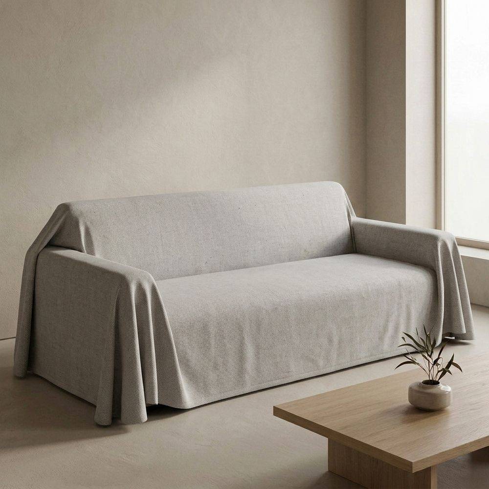 Copridivano Telo arredo Jacquard EASY Grigio 250 x 270