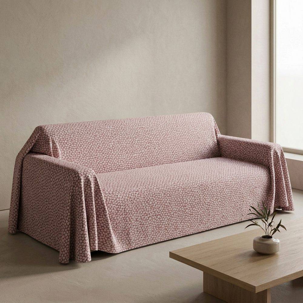 Copridivano Telo arredo Jacquard NOA Bordeaux 250 x 270