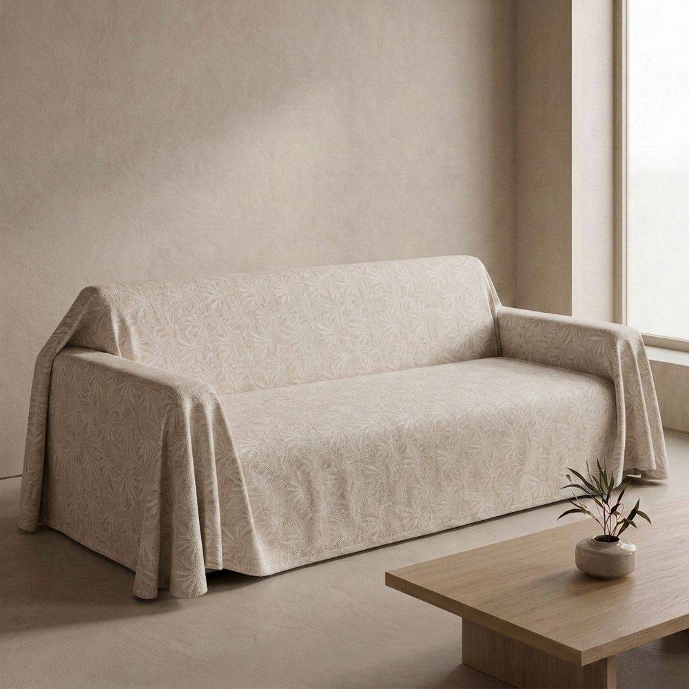 Copridivano Telo arredo Jacquard NOA Tortora 250 x 270