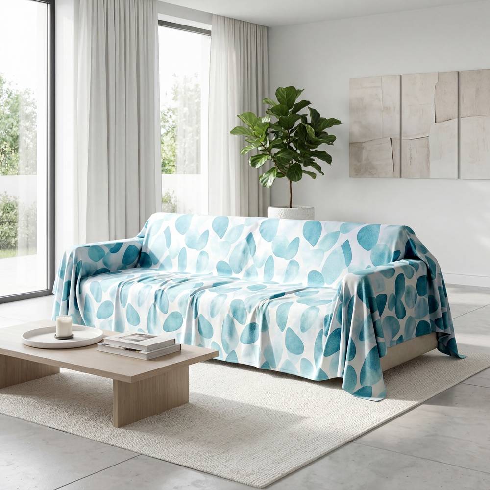 Copridivano Copritutto cotone leggero Quenty Tiffany 170 x 295