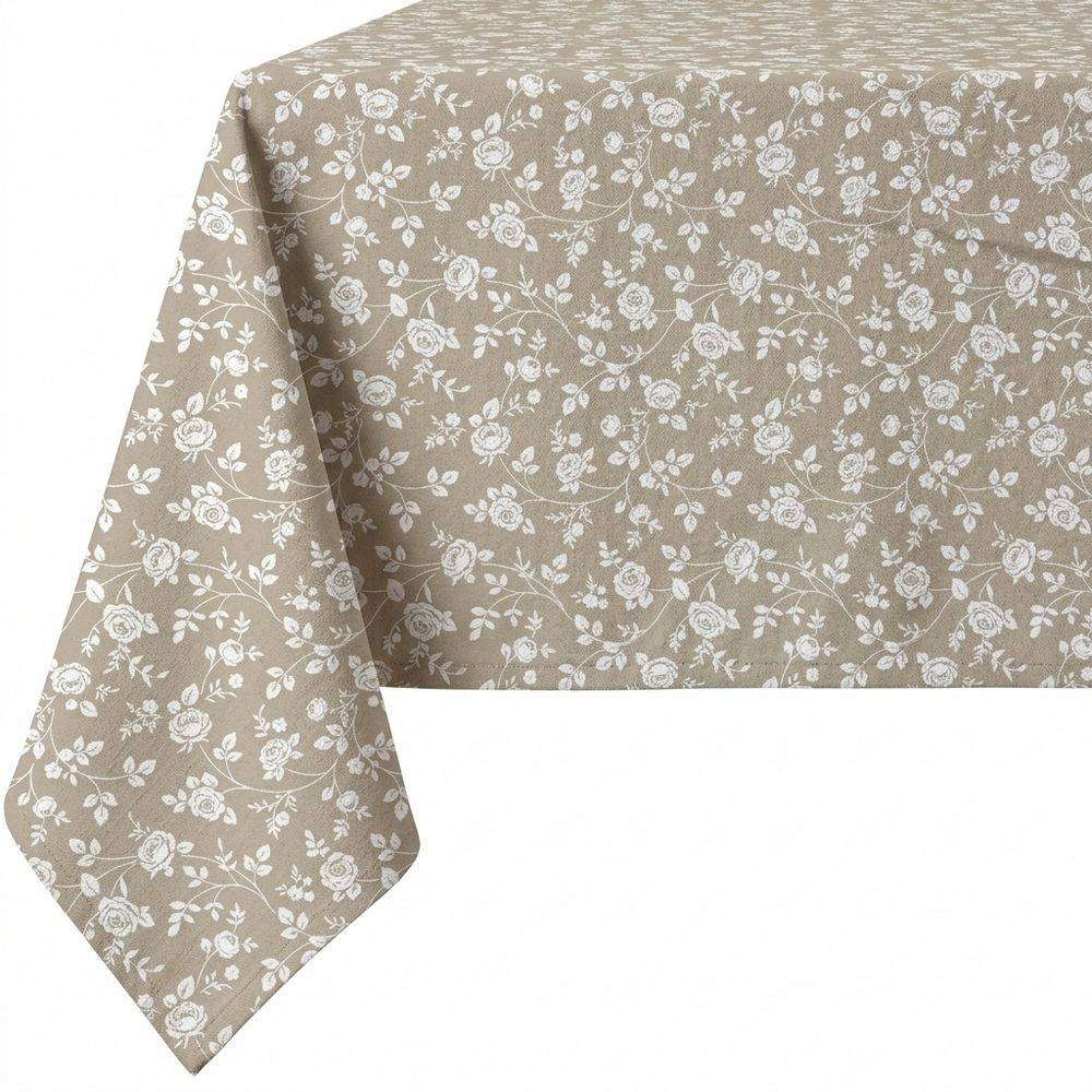 Tovaglia su misura Roselline fondo Beige