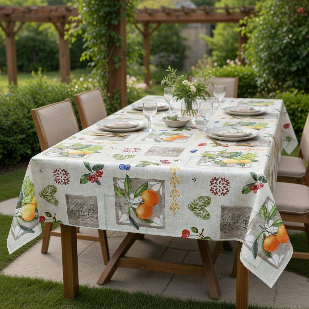 Tovaglia Idrorepellente frutta in PVC a metro