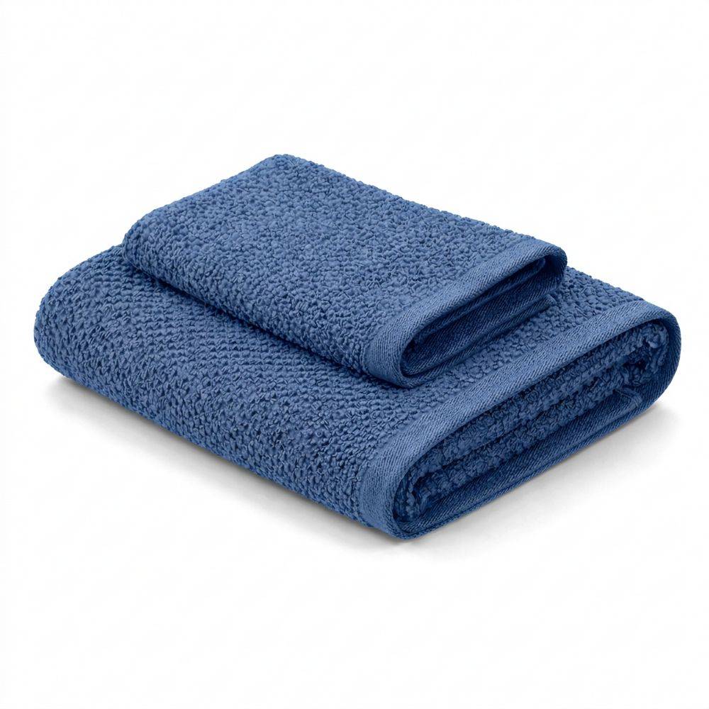 Coppia asciugamani chicco di riso blu Personalizzato