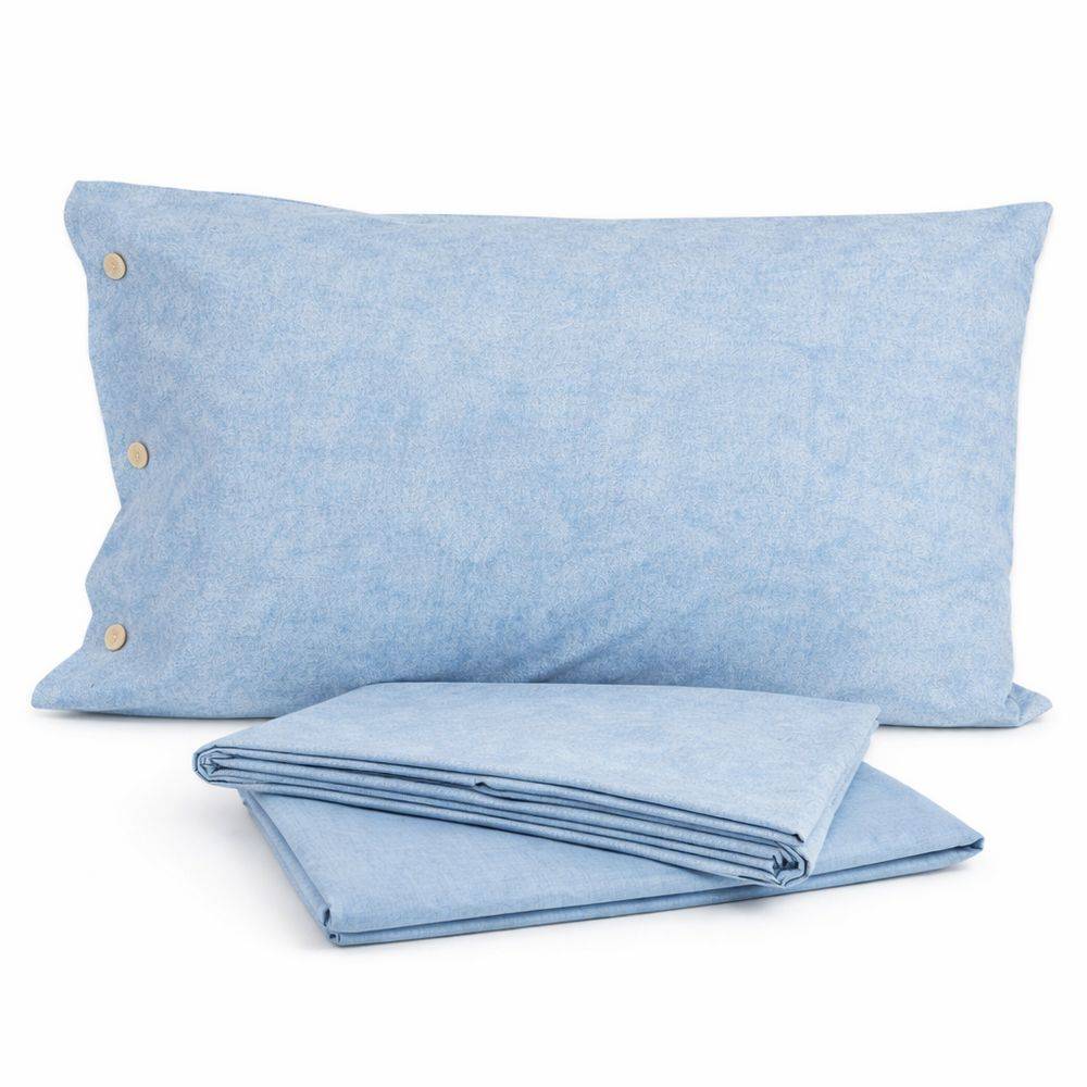 Lenzuolo Copriletto Lumiere Cavalieri Nebbia Azzurro VAR. 4