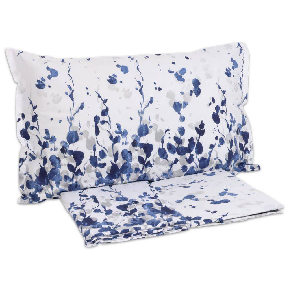 Completo Lenzuola Day Dream Paint Blu Matrimoniale