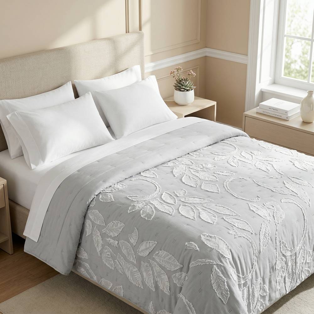 Copriletto Trapuntato Clipper Grigio matrimoniale