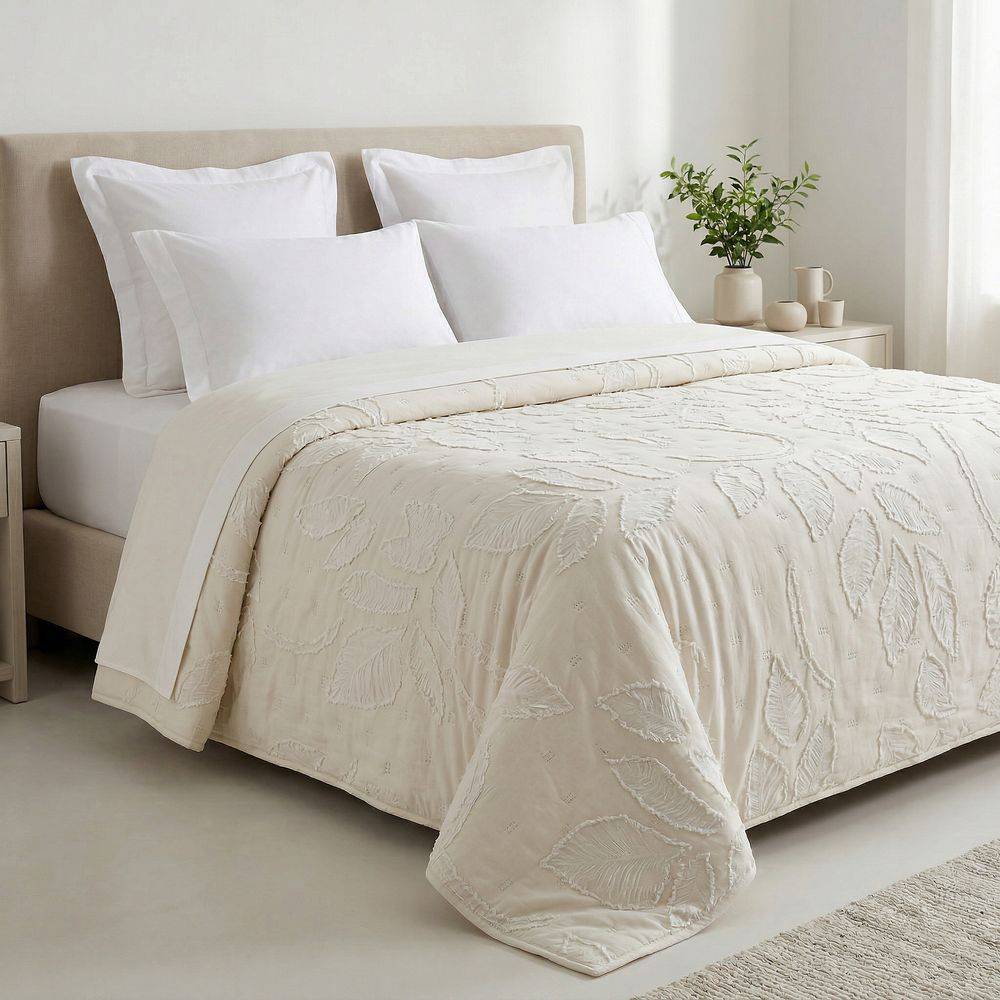 Copriletto Trapuntato Clipper Crema matrimoniale