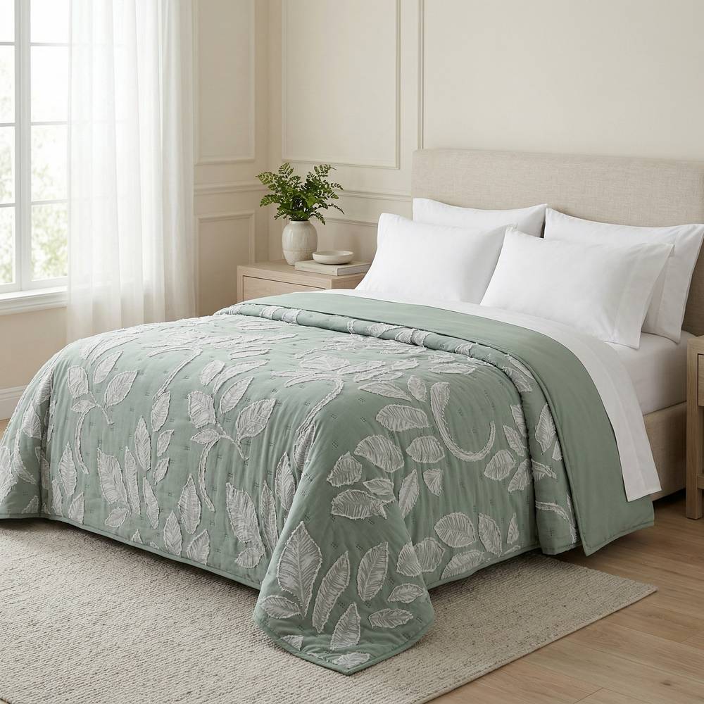 Copriletto Trapuntato Clipper Muschio matrimoniale