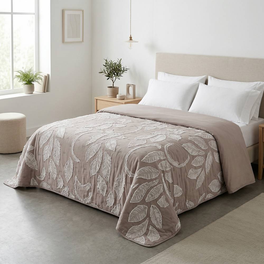 Copriletto Trapuntato Clipper Tortora matrimoniale