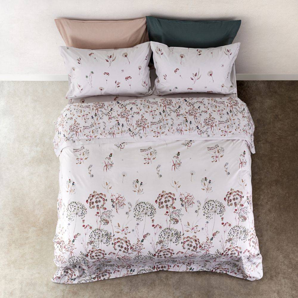 Completo Lenzuola Day Dream Fiori di Campo Cipria Matrimoniale