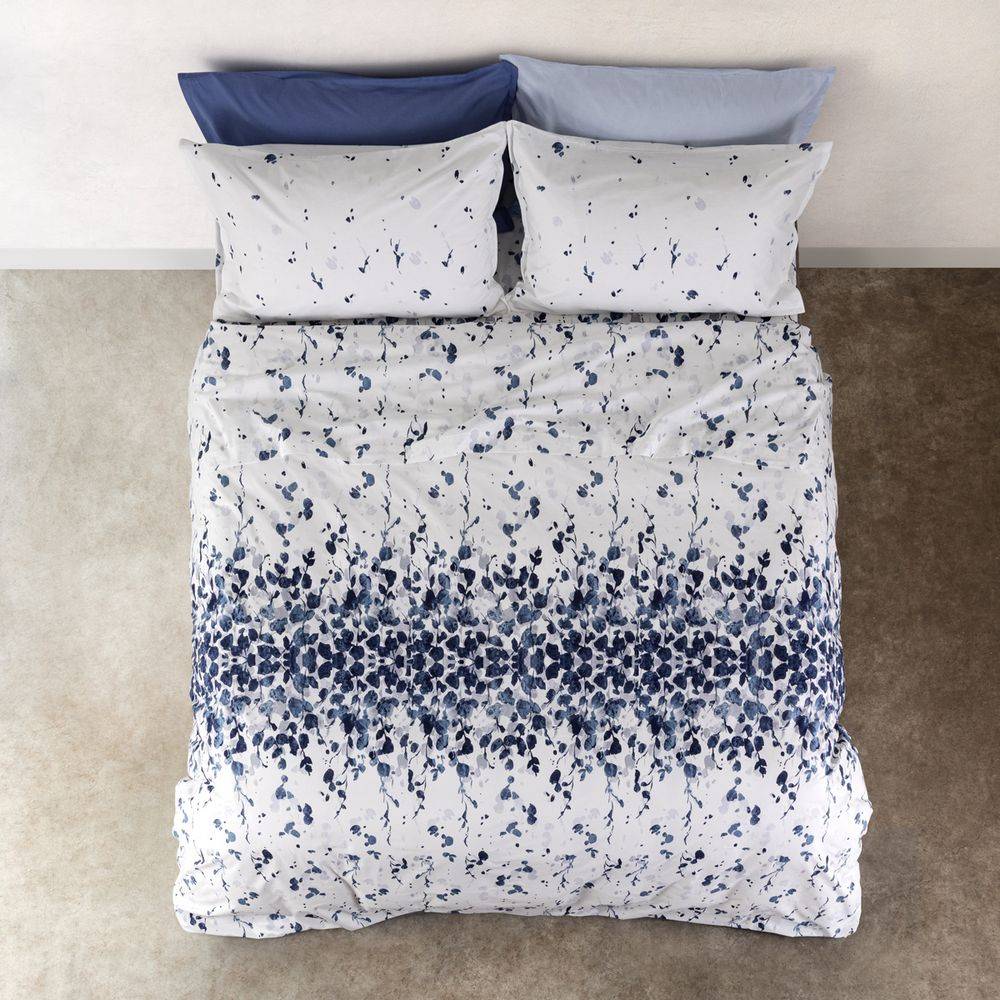 Completo Lenzuola Day Dream Paint Blu Matrimoniale