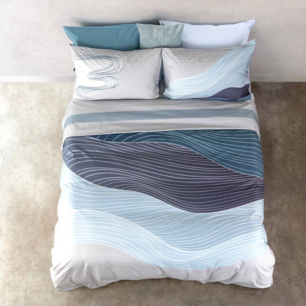 Completo Letto Balza a Giorno Graphic Waves Matrimoniale