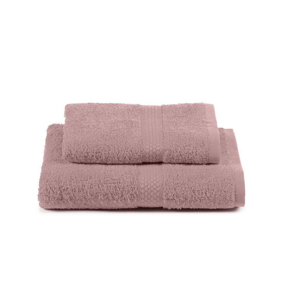 Coppia Asciugamani Caleffi in spugna Minorca Rosa Personalizzato
