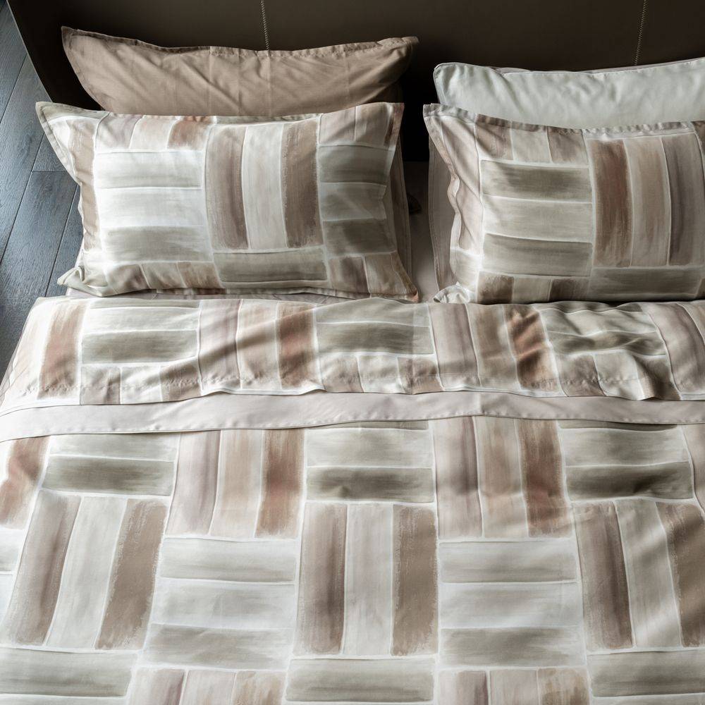 Completo Letto Raso di cotone Gabriel Rosè Matrimoniale