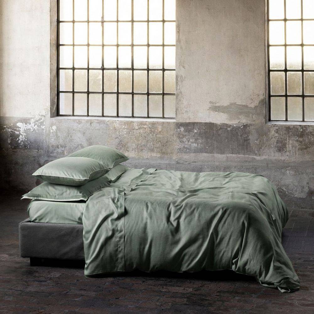 Completo Letto Raso di cotone Mikado Bosco Matrimoniale