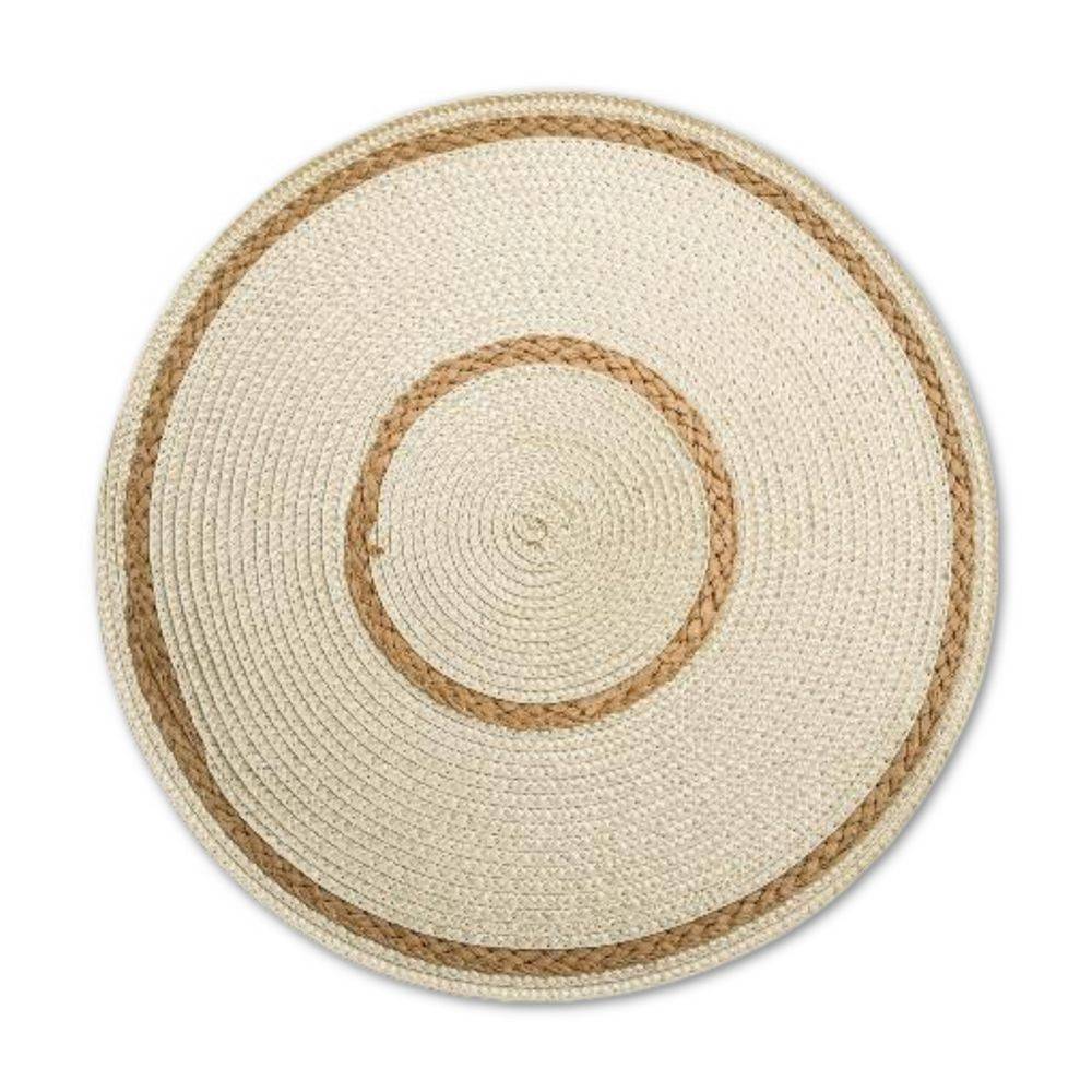 Sottopiatto Intreccio Naturale Bianco 38 cm