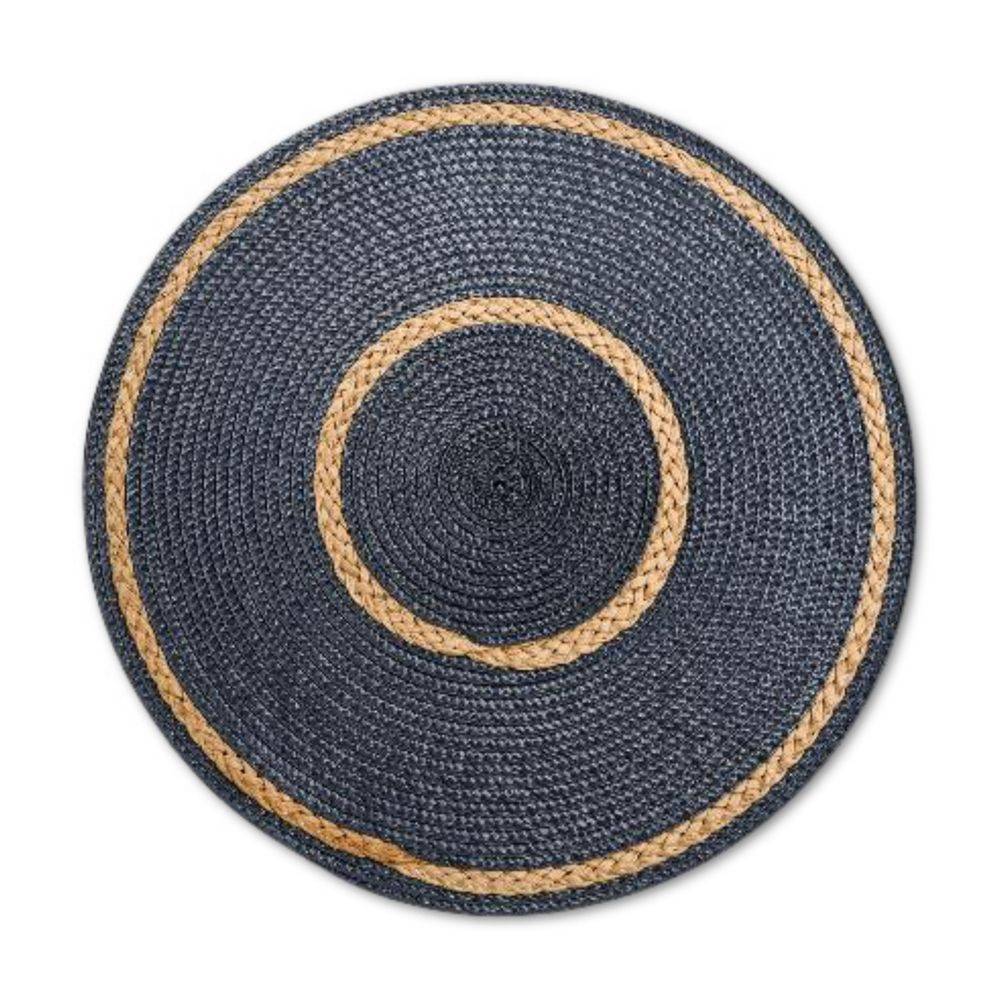 Sottopiatto Intreccio Naturale Antracite 38 cm