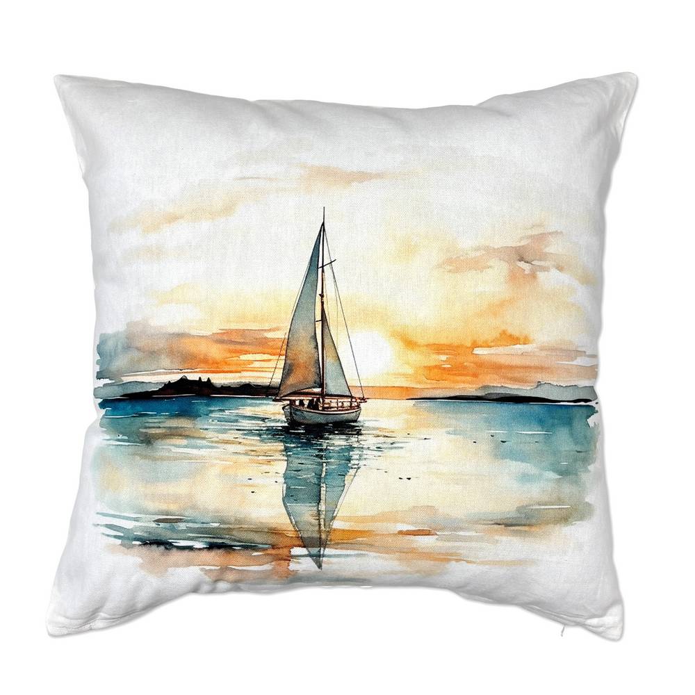 Federa cuscino Hali barca a vela in lontananza 45x45