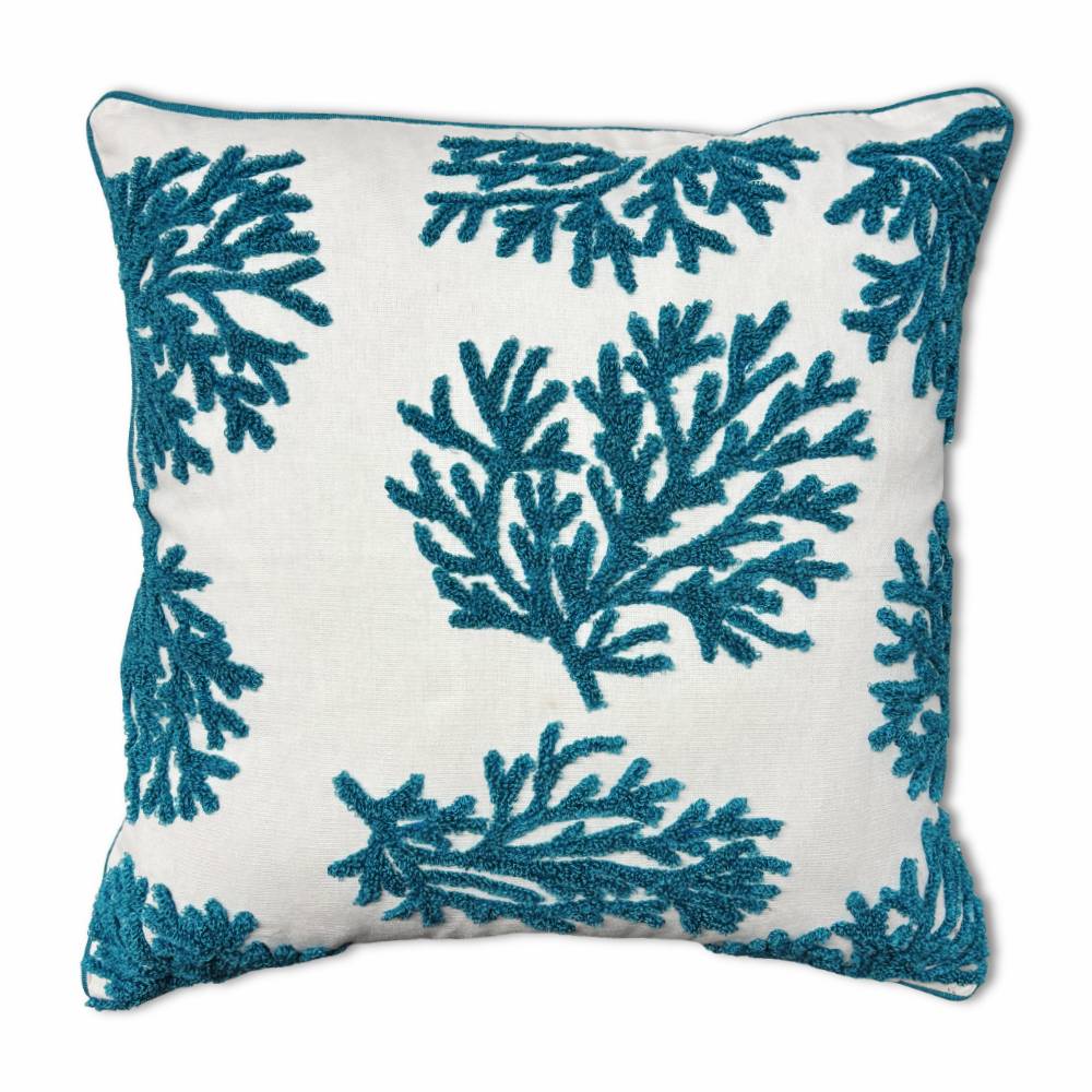 Federa cuscino coral small acquamarina 45x45