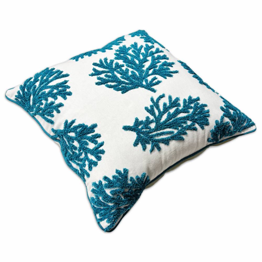 Federa cuscino coral small acquamarina 45x45