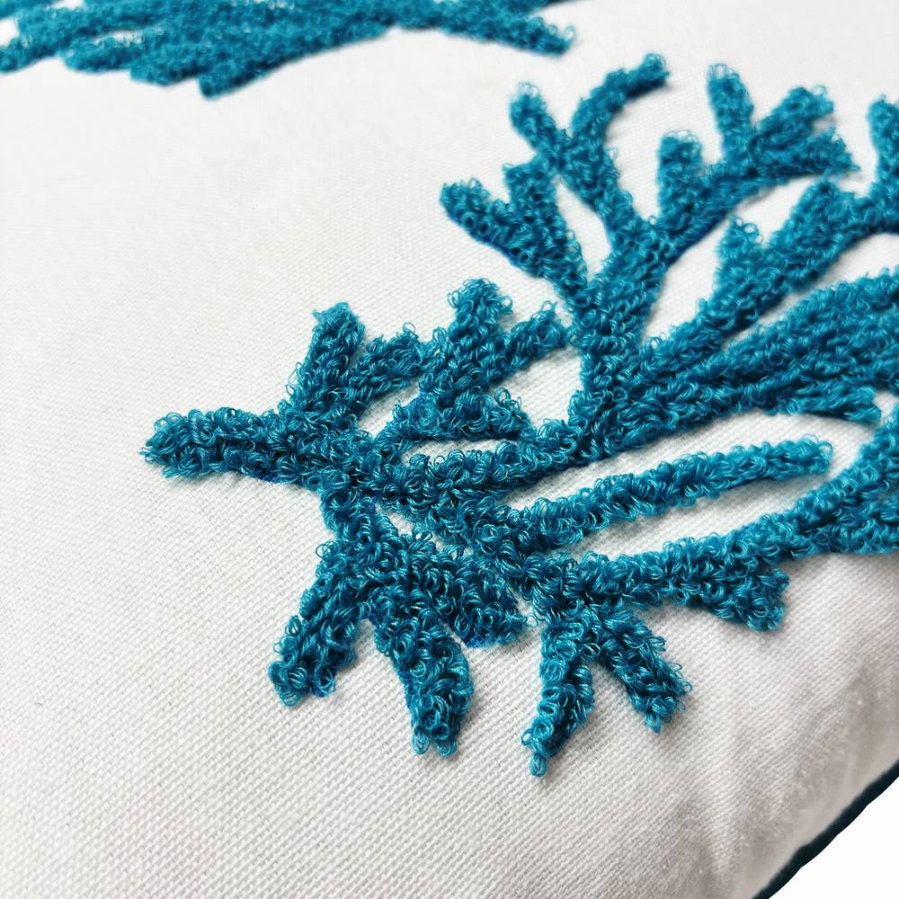 Federa cuscino coral small acquamarina 45x45