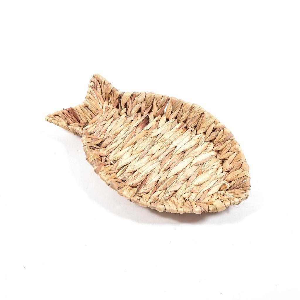 Cestino Pesce in Banano intrecciato medio