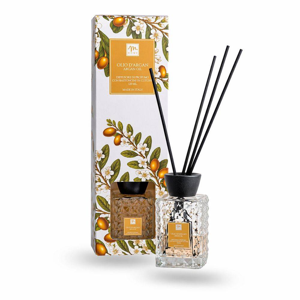 Diffusore di Fragranza Olio d'Argan con bacchetti 120 ml