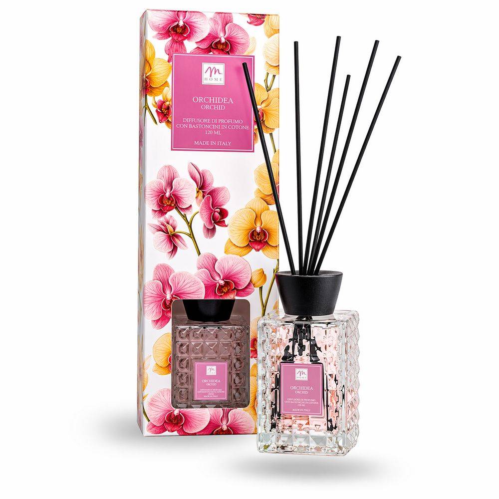 Diffusore di Fragranza Orchidea con bacchetti 120 ml