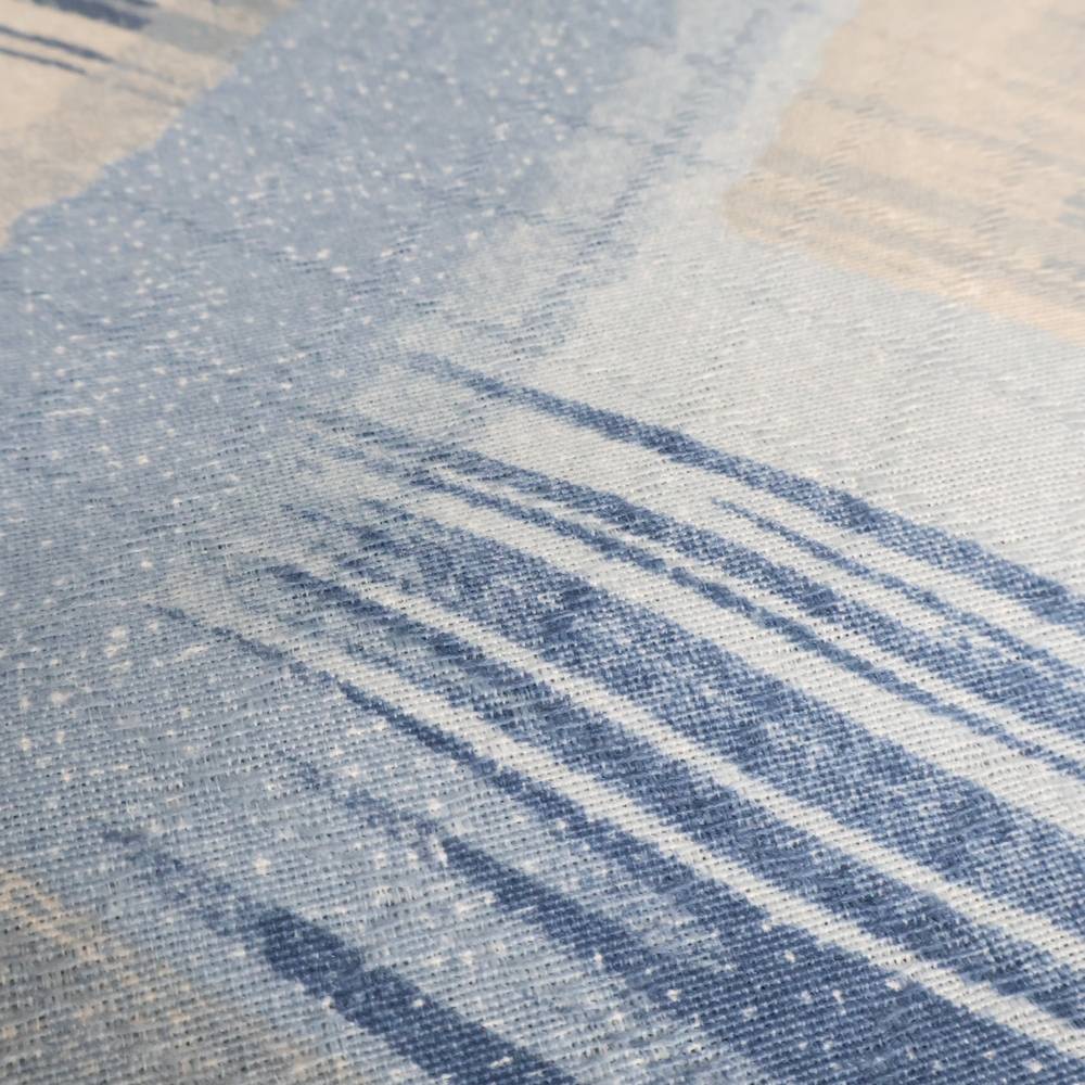 Copridivano Copriletto in piquet Zig Zag Moderno Blu Matrimoniale