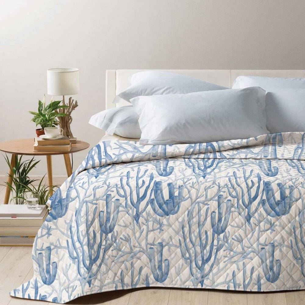 Boutis copriletto Tenger Blu Matrimoniale