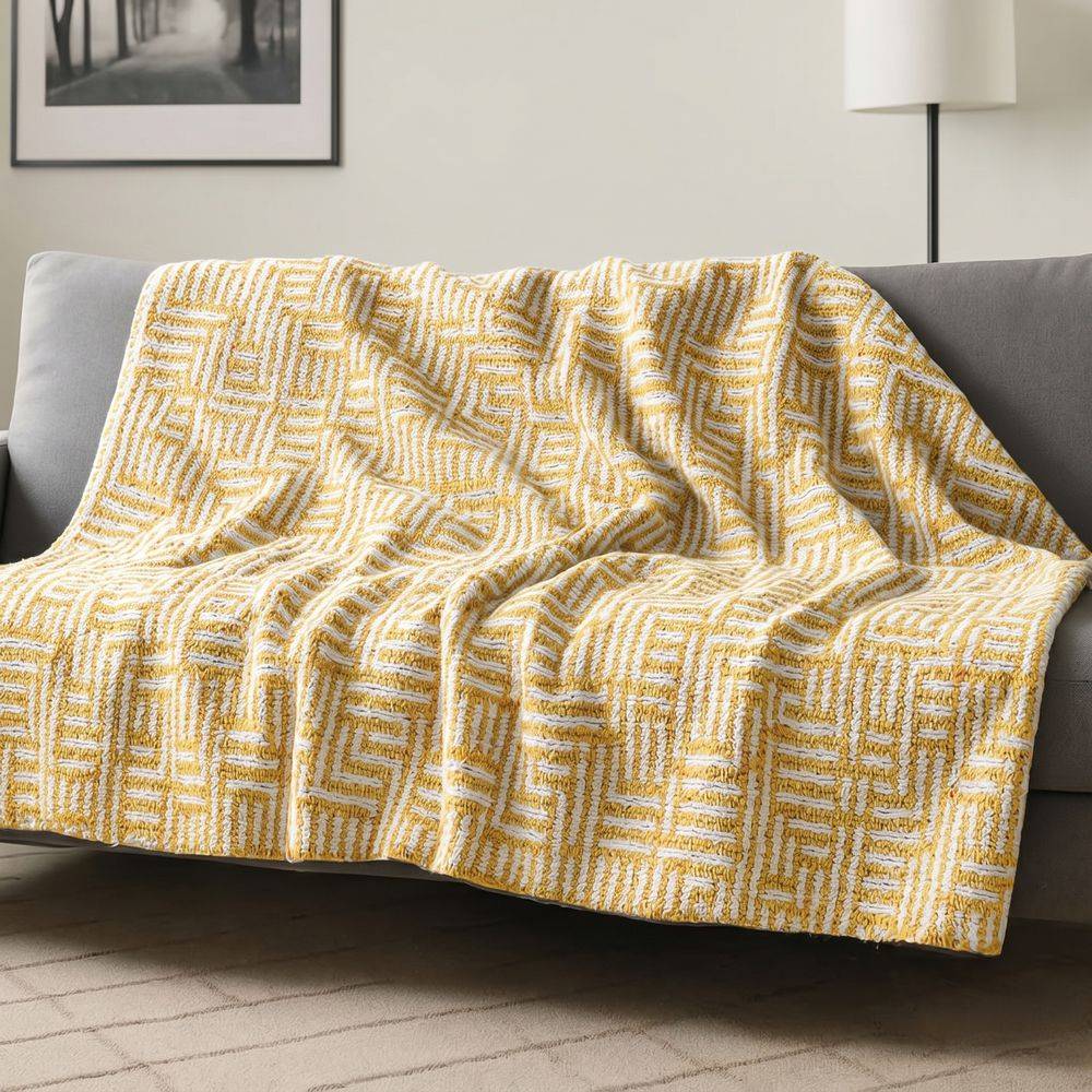 Copridivano Copriletto Sheick Giallo 170x250