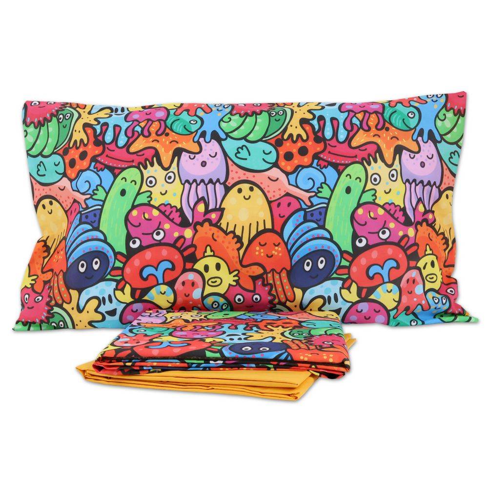 Completo Lenzuola Monster Singolo