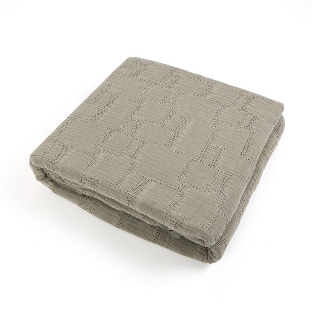 Copridivano Copriletto Jacquard Mirion Verde 260x260 