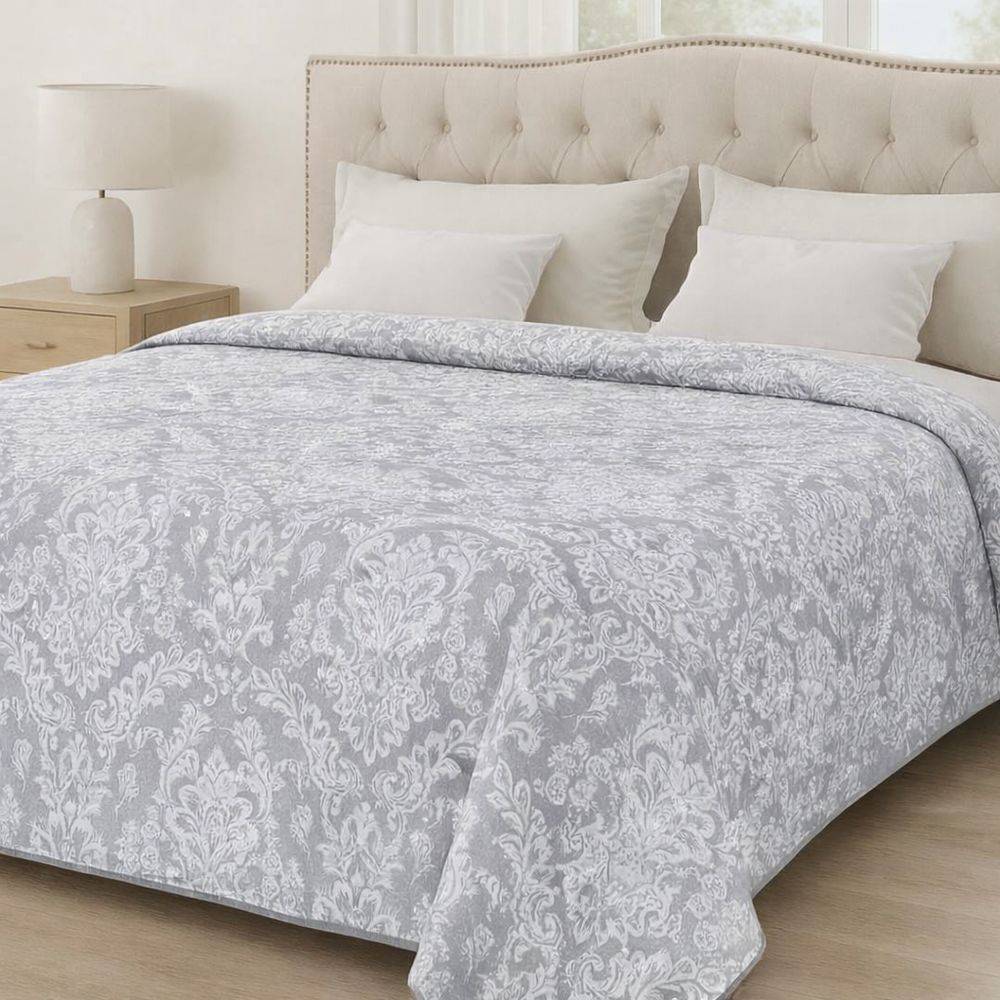 Copriletto Frescoletto Jacquard Kelibia Grigio Matrimoniale