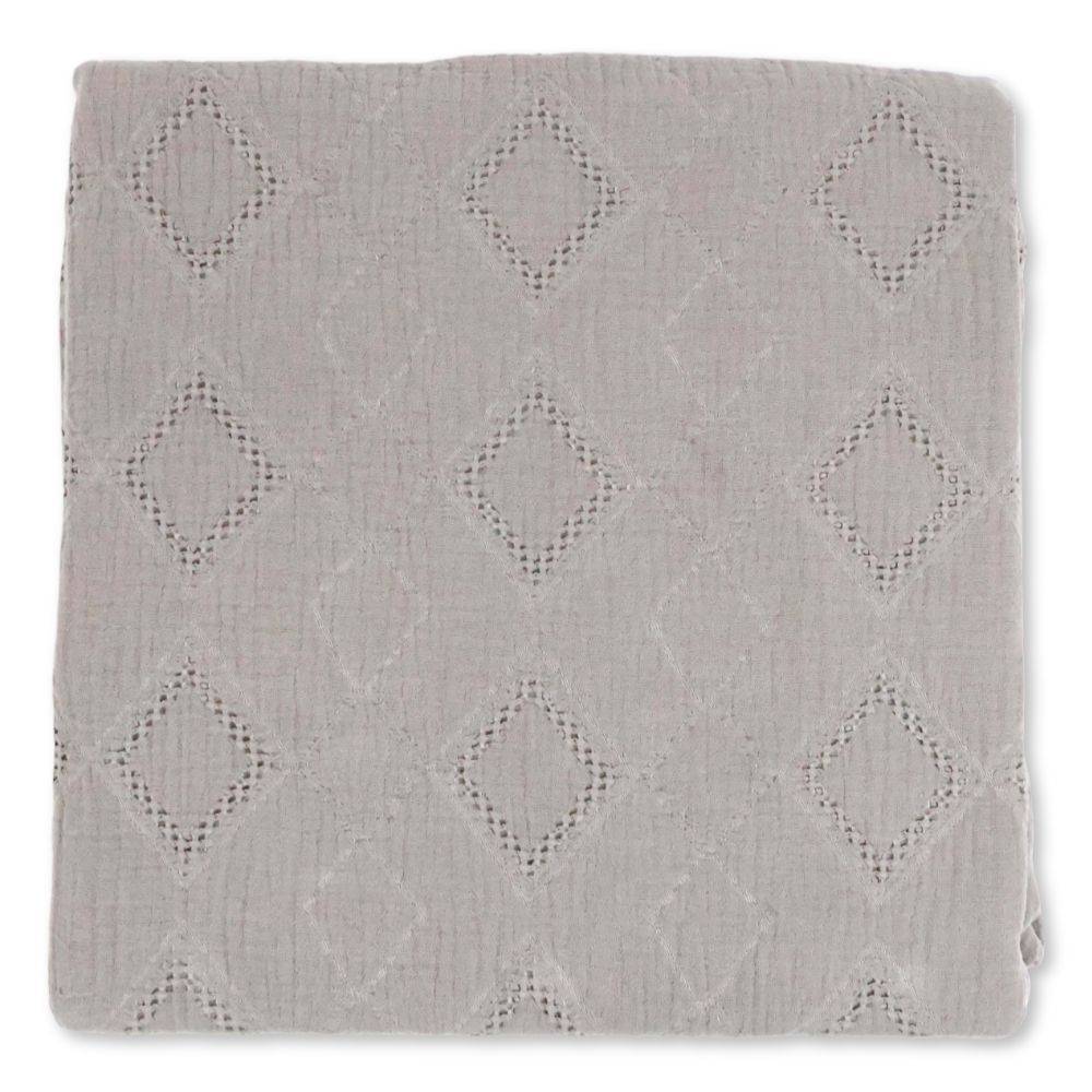 Copridivano Copriletto Jacquard Wenda Grigio 260x260