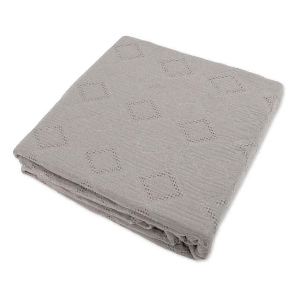 Copridivano Copriletto Jacquard Wenda Grigio 260x260