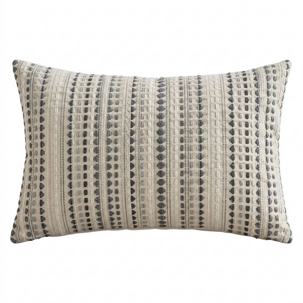 Cuscino Imbottito Jacquard Clarice Grigio 30 x 50