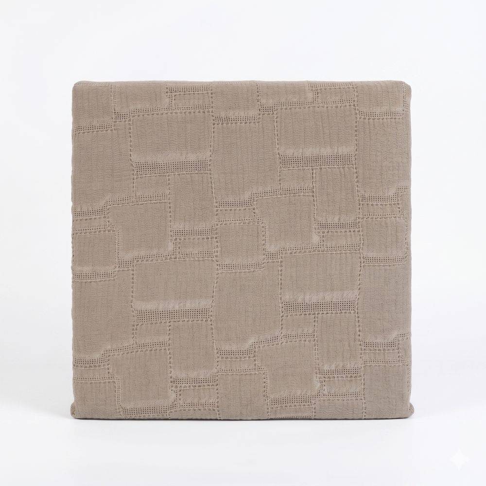 Copridivano Copriletto Jacquard Mirion Tortora 170x260