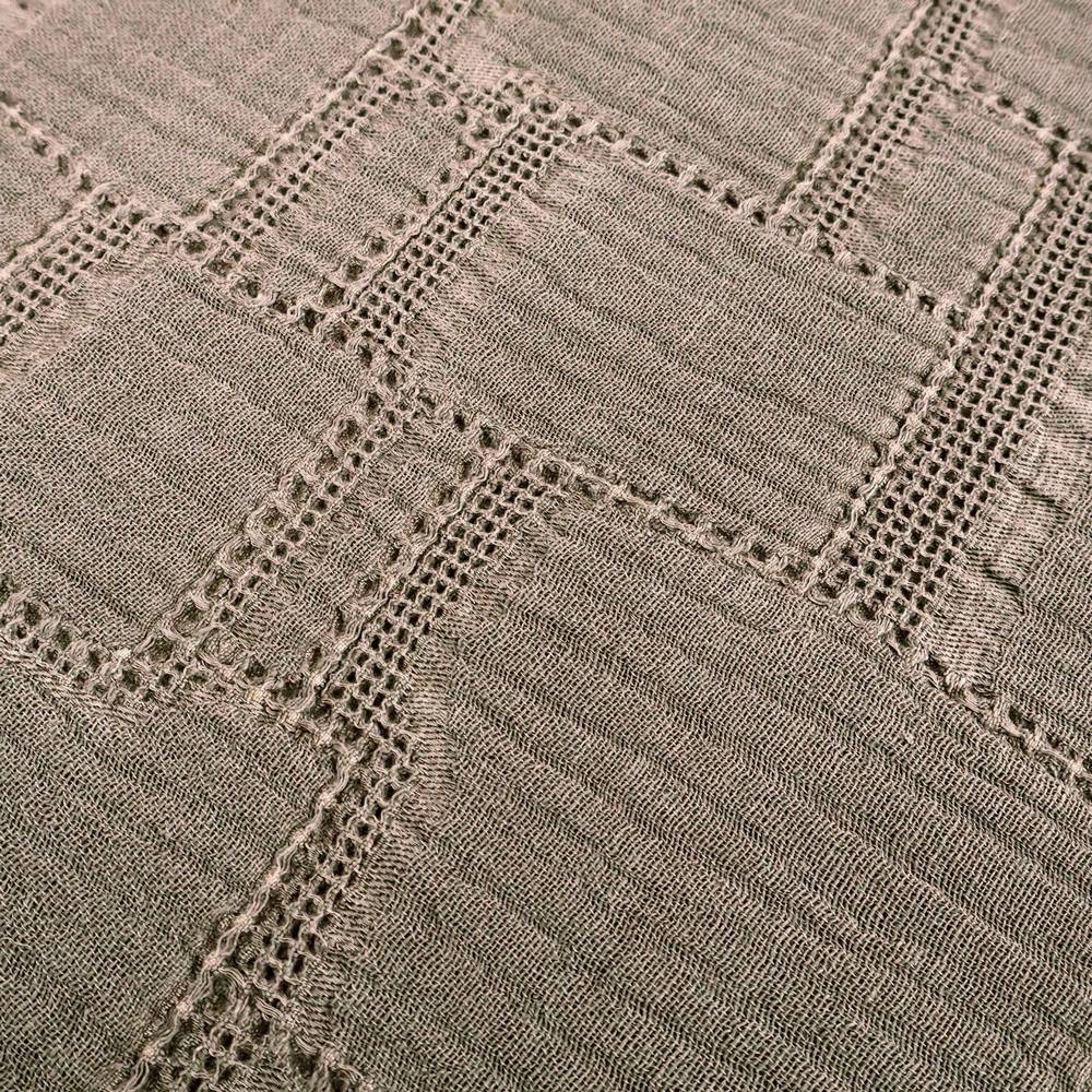 Copridivano Copriletto Jacquard Mirion Tortora 170x260