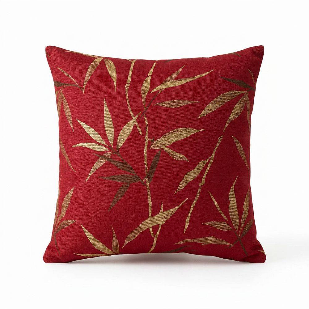 Federa Cuscino Jacquard Brizet Bordeaux 45x45