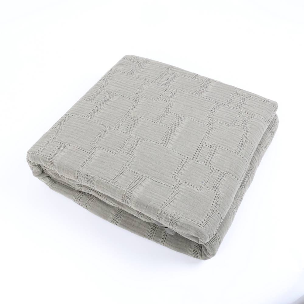 Copridivano Copriletto Jacquard Mirion Grigio 210x260