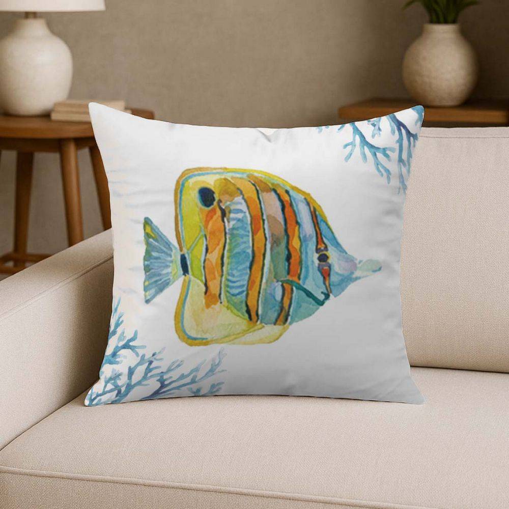 Federa cuscino Stampa digitale Santorini Pesce Tropicale Rigato 45x45
