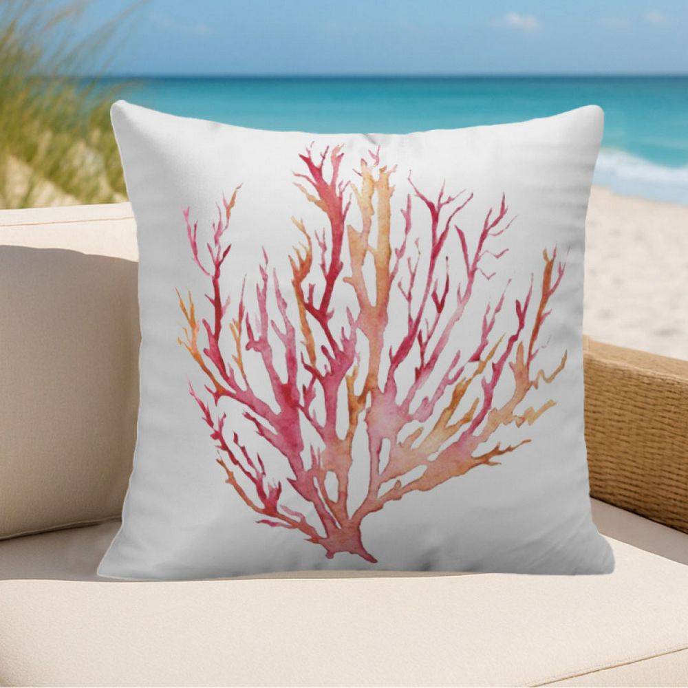 Federa cuscino Stampa digitale Santorini Corallo Rosa 45x45